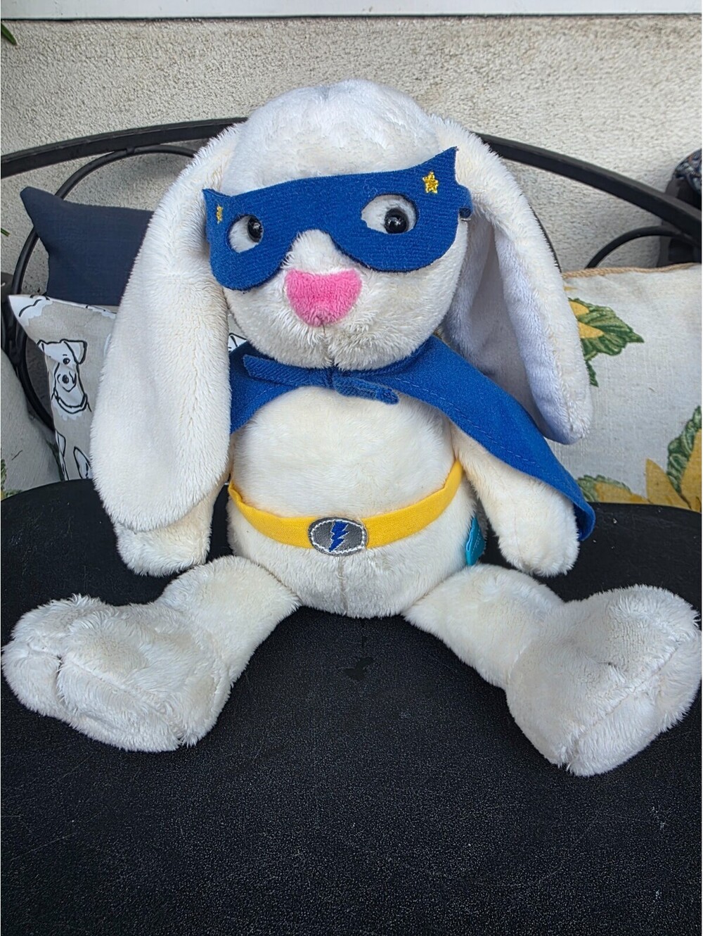 Manhattan Toy Superhero Bunny Plush - 2017 - Cream/White Rabbit 11"